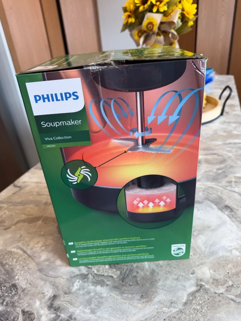 Phillips, Viva collection, soup maker, black, stainless steel HR 2204/70
